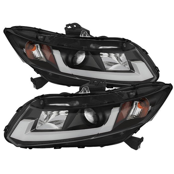 Honda Civic 2012-2014 Projector Headlights- Black