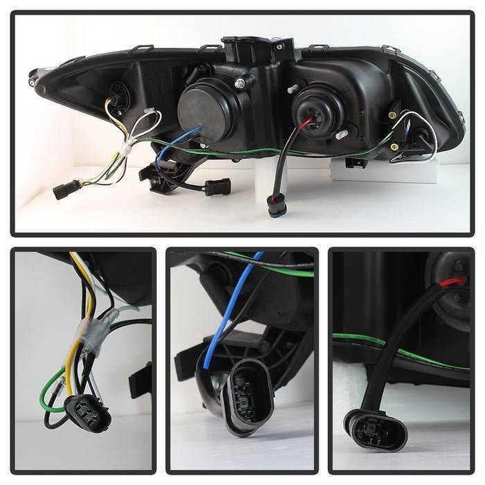 Honda Civic 2012-2014 Projector Headlights- Black