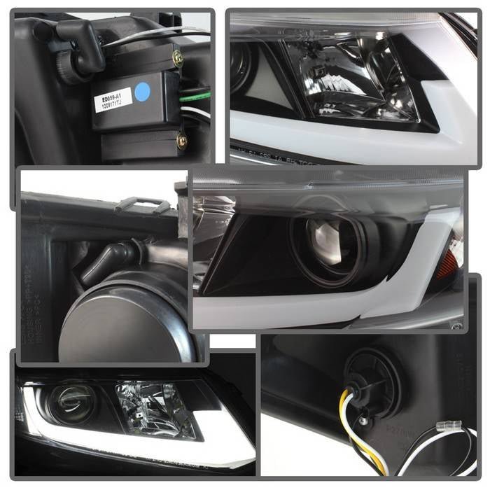 Honda Civic 2012-2014 Projector Headlights- Black