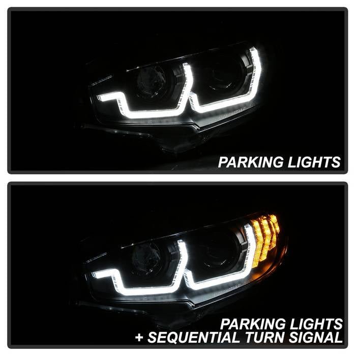 Honda Civic 16-20 2DR/4DR/Hatchback Projector Headlight-Black