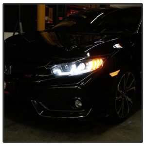 Honda Civic 16-20 2DR/4DR/Hatchback Projector Headlight-Black - Image 13