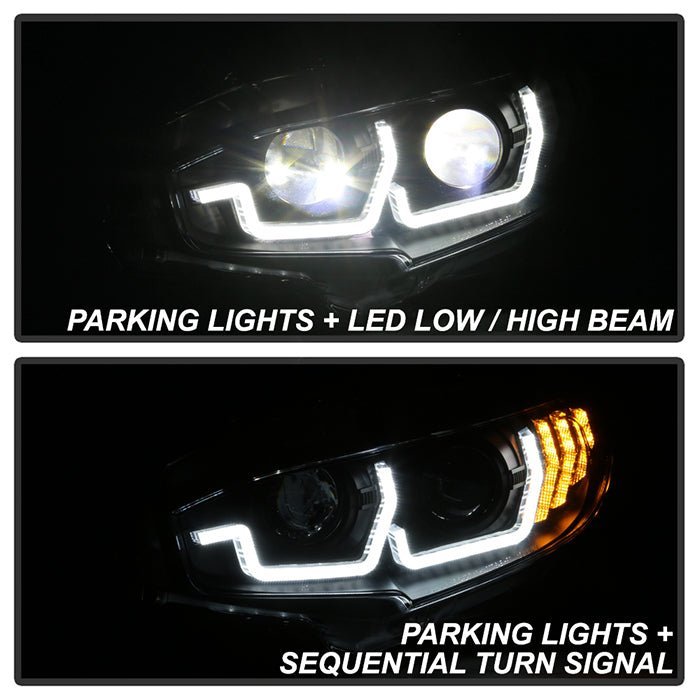 Honda Civic 16-20 2DR/4DR/Hatchback Projector Headlight-Black