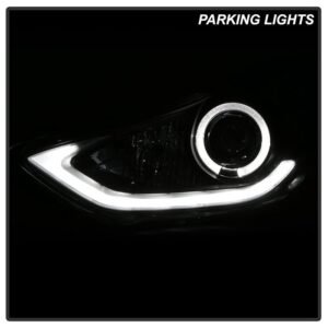 Hyundai Elantra 11-13 Projector Headlights - Black - Image 11