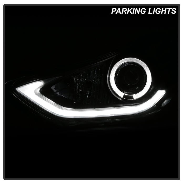 Hyundai Elantra 11-13 Projector Headlights - Black