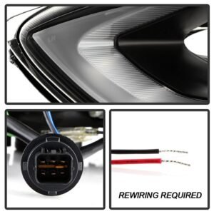 Hyundai Elantra 11-13 Projector Headlights - Black - Image 6