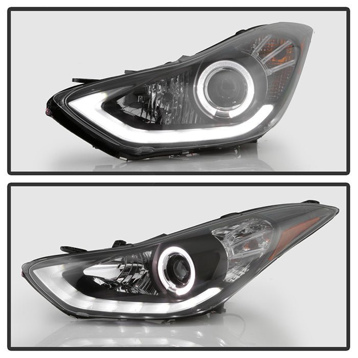 Hyundai Elantra 11-13 Projector Headlights - Black
