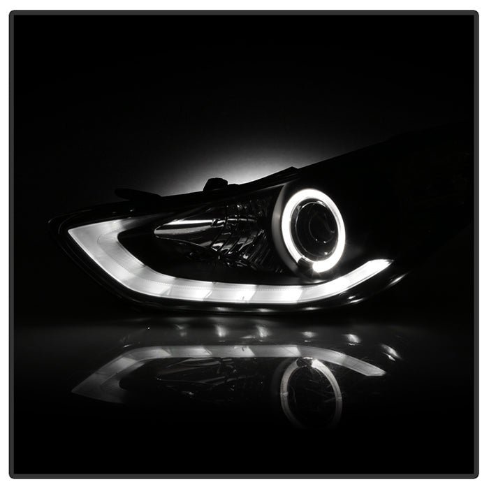 Hyundai Elantra 11-13 Projector Headlights - Black