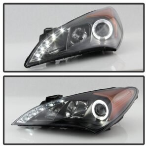 Hyundai Genesis 10-12 Projector Headlights - Black - Image 7