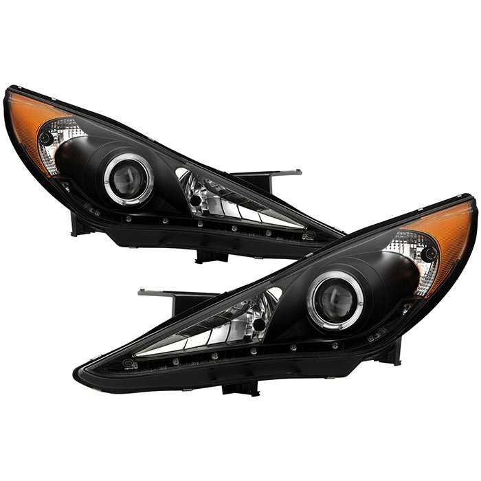Hyundai Sonata 11-13 Projector Headlights - Black