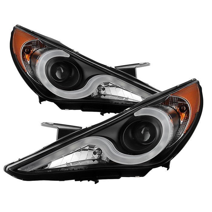 Hyundai Sonata 11-13 Version 2 Projector Headlights - Black