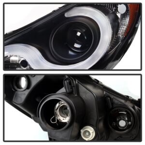 Hyundai Sonata 11-13 Version 2 Projector Headlights - Black - Image 4
