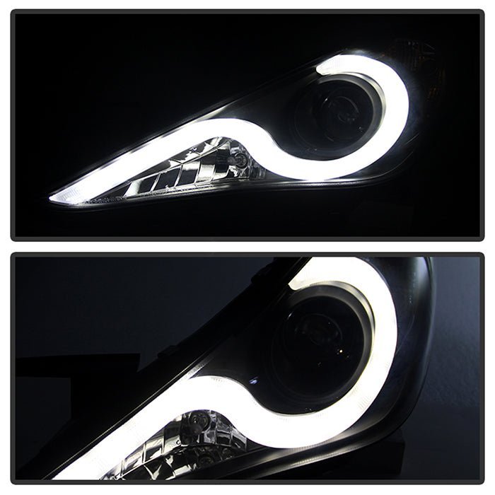 Hyundai Sonata 11-13 Version 2 Projector Headlights - Black