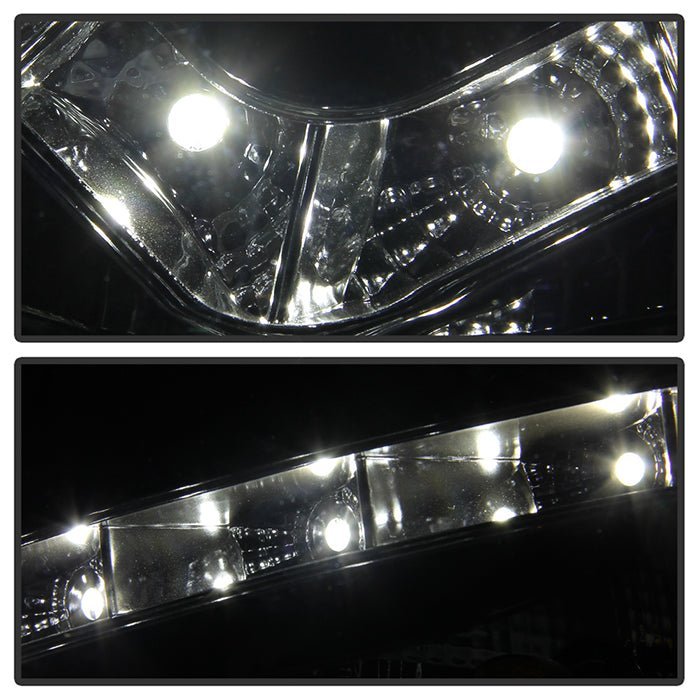 Hyundai Tucson 04-09 Projector Headlights  - Black