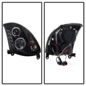 Infiniti G35 03-07 2DR Projector Headlights  - Black - Image 2