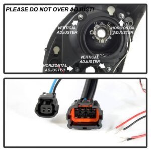 Infiniti G35 03-07 2DR Projector Headlights  - Black - Image 5