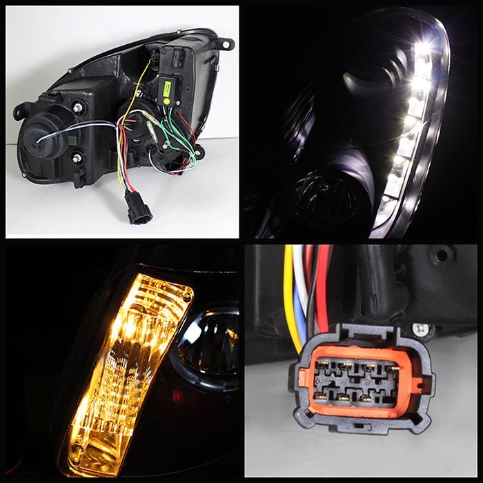 Infiniti G35 03-04 4DR Projector Headlights - Black