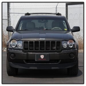 Jeep Grand Cherokee 05-07 Projector Headlights - Black - Image 13