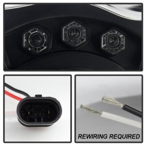 Jeep Grand Cherokee 05-07 Projector Headlights - Black - Image 4