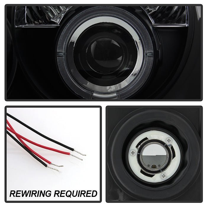 Jeep Grand Cherokee 05-07 Projector Headlights - Black Smoke