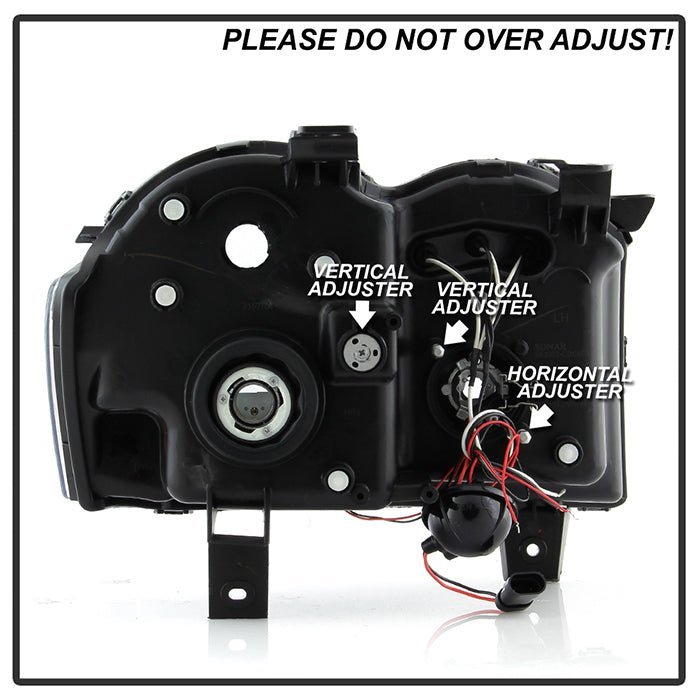 Jeep Grand Cherokee 05-07 Projector Headlights - Black Smoke