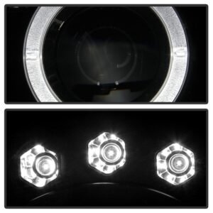 Jeep Grand Cherokee 05-07 Projector Headlights - Black Smoke - Image 9