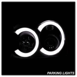 Jeep Grand Cherokee 05-07 Light Bar Projector Headlights - Black - Image 9