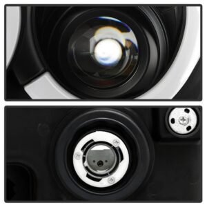 Jeep Grand Cherokee 05-07 Light Bar Projector Headlights - Black - Image 3