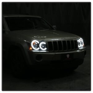 Jeep Grand Cherokee 05-07 Light Bar Projector Headlights  - Chrome - Image 11
