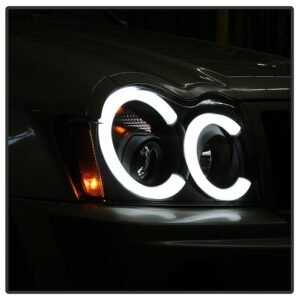 Jeep Grand Cherokee 05-07 Light Bar Projector Headlights  - Chrome - Image 12