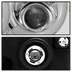 Jeep Grand Cherokee 05-07 Light Bar Projector Headlights  - Chrome - Image 3