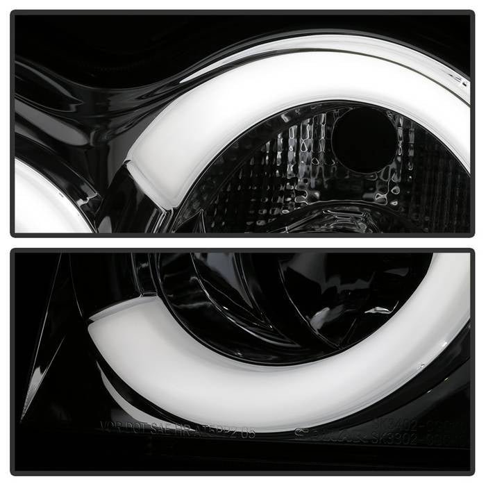 Jeep Grand Cherokee 05-07 Light Bar Projector Headlights  - Chrome