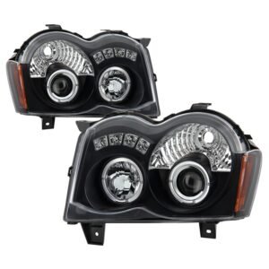 Jeep Grand Cherokee 08-10 Projector Headlights - Black - Image 1
