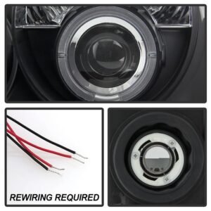 Jeep Grand Cherokee 08-10 Projector Headlights - Black - Image 3