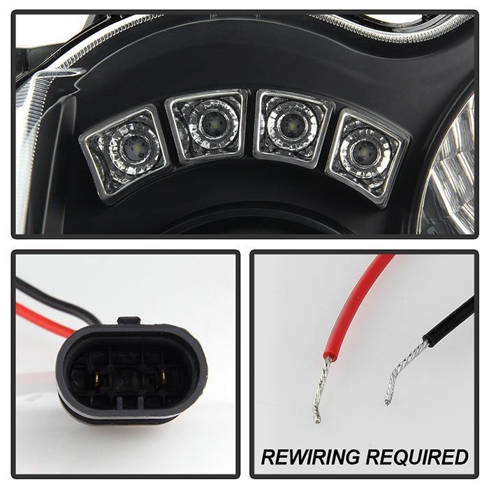 Jeep Grand Cherokee 08-10 Projector Headlights - Black