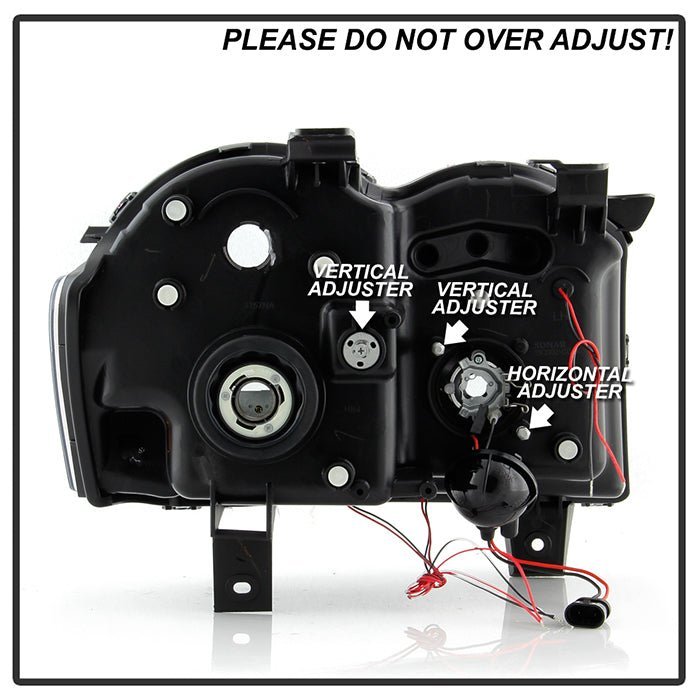 Jeep Grand Cherokee 08-10 Projector Headlights - Black