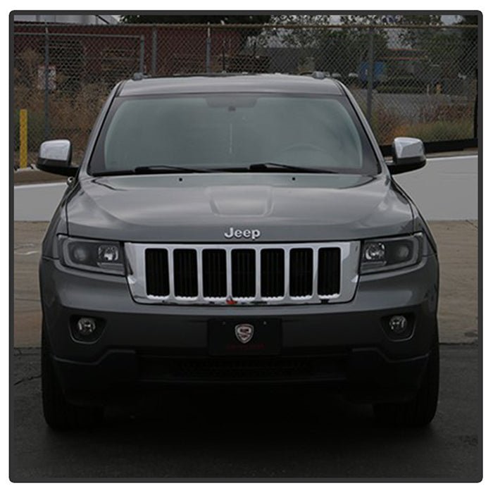 Jeep Grand Cherokee 11-13 Light Bar Projector Headlights - Black