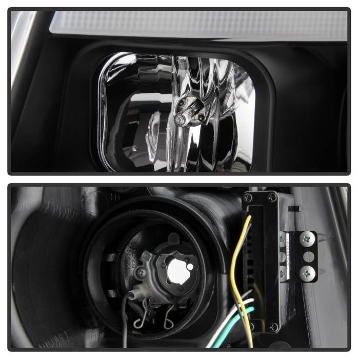 Jeep Grand Cherokee 11-13 Light Bar Projector Headlights - Black