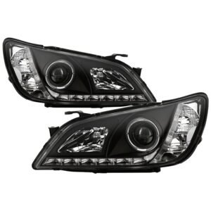 Lexus IS300 01-05 Projector Headlights - Black - Image 1