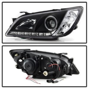 Lexus IS300 01-05 Projector Headlights - Black - Image 2
