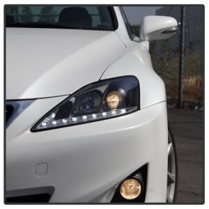Lexus IS 250/350 2006-2010 Projector Headlights  - Black - Image 8