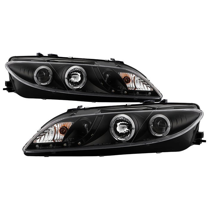 Mazda 6 03-05 With Fog Lights Projector Headlights - Black
