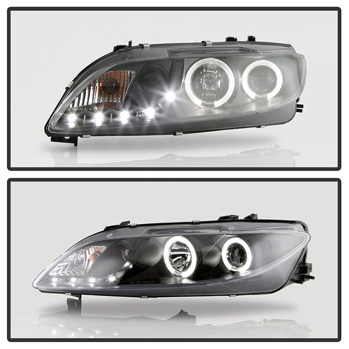 Mazda 6 03-05 With Fog Lights Projector Headlights - Black