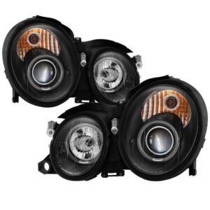 Mercedes Benz CLK 98-02 Projector Headlights  - Black - Image 1