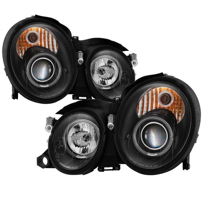 Mercedes Benz CLK 98-02 Projector Headlights  - Black
