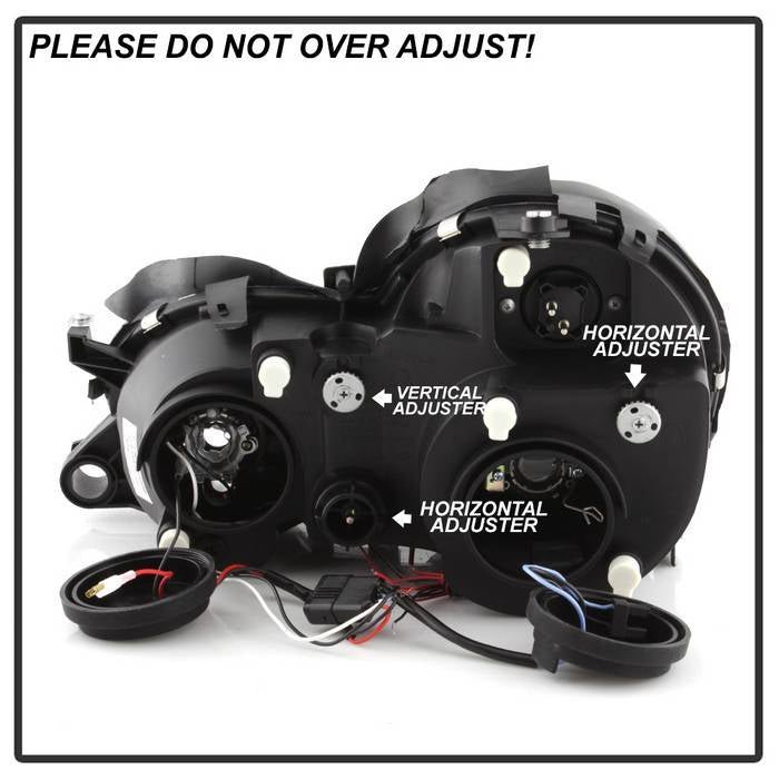 Mercedes Benz CLK 98-02 Projector Headlights  - Black