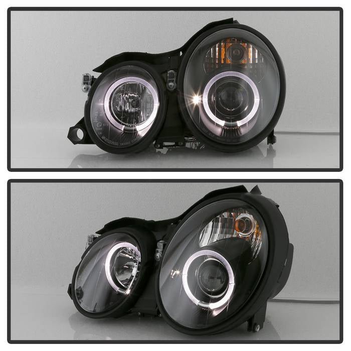 Mercedes Benz CLK 98-02 Projector Headlights  - Black