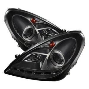 Mercedes Benz SLK 05-10 Projector Headlights - Black - Image 1