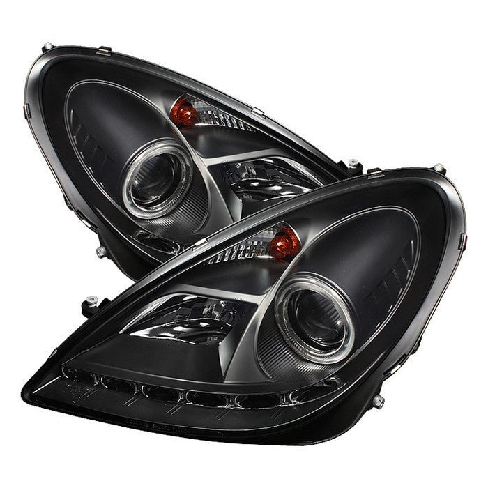 Mercedes Benz SLK 05-10 Projector Headlights - Black