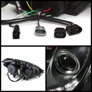 Mercedes Benz SLK 05-10 Projector Headlights - Black - Image 2