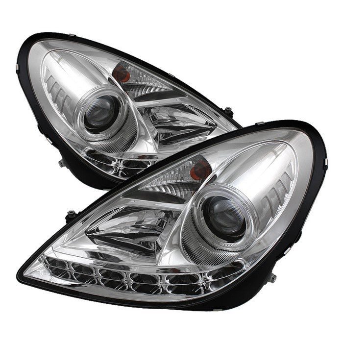 Mercedes Benz SLK 05-10 Projector Headlights- Chrome